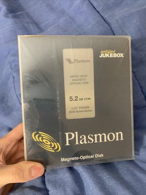 5pk Plasmon Write Once (Worm) Magneto-Optical Disk 5.2gb CCW P5200W NEW