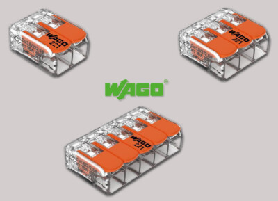 Original WAGO Klemme 221-612-613-615 Verbindungsklemmen mit Hebel bis 6mm²