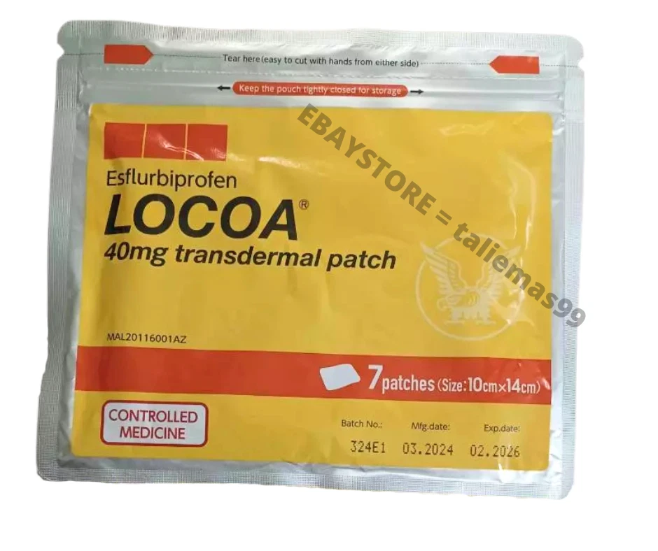 10 Pack ( 70 Patches ) LOCOA 40mg Transdermal Joint Pain Relief - Image 3 of 4