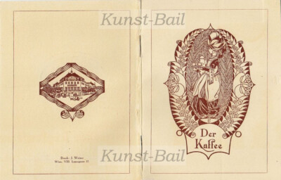 Julius Meinl, Der Kaffee, Broschüre, illustriert von Ernst Peche, um 1925