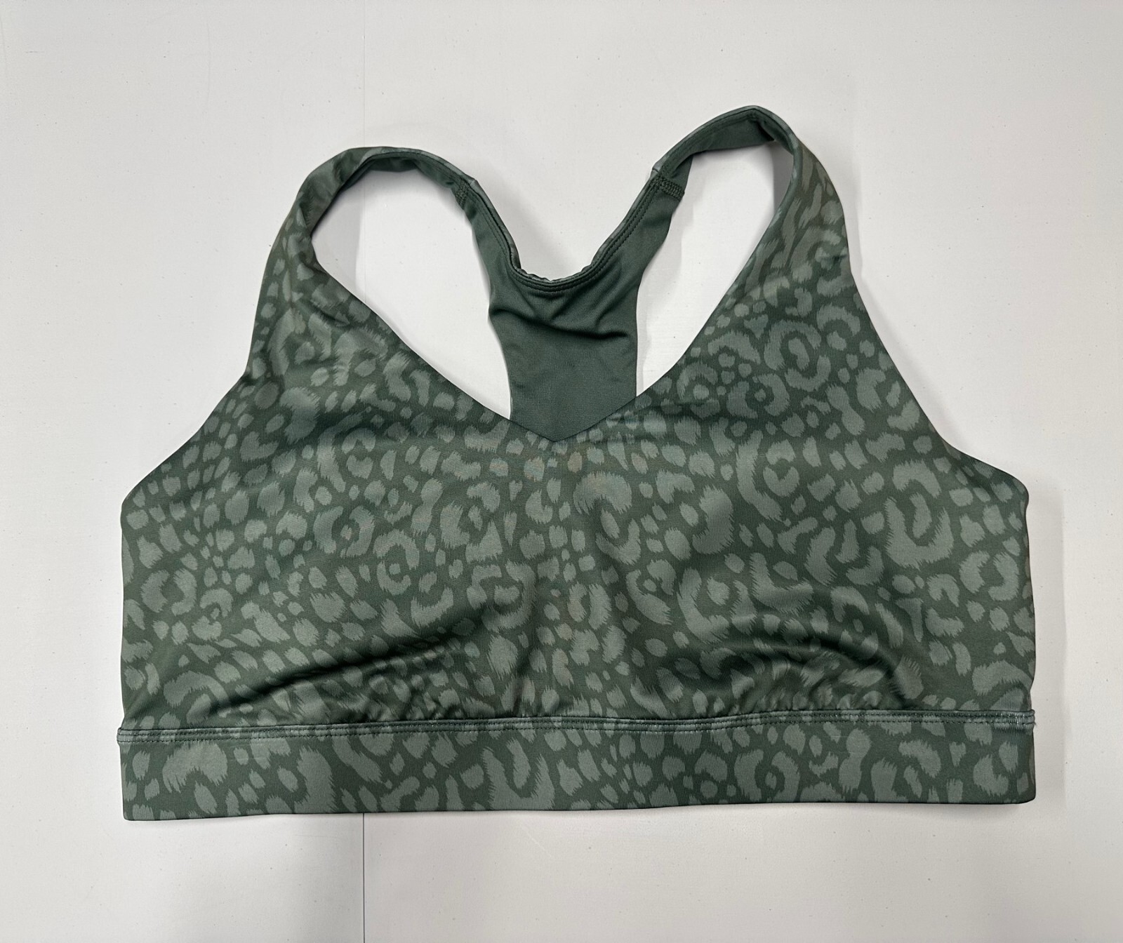Tek Gear Workout Gear Sports Bra Women's XXL Green Cheetah Pattern eBay