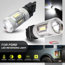 White WT21W LED Reverse Backup Light Bulbs for 2021+ Ford Bronco Maverick F-150