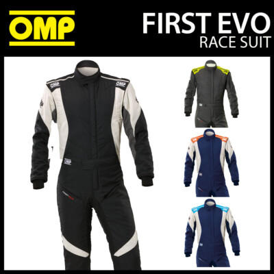 OMP First Evo Race Suit Entry Level Fireproof Overalls FIA 8856-2018 ...
