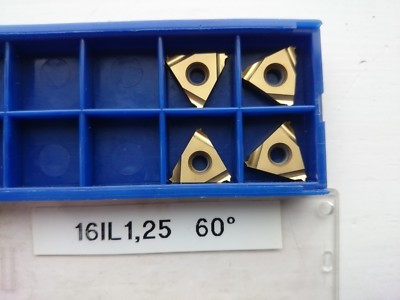 4 Stellram Gewindeschneidspitzen 16IL 1.25ISO SFZ ( 16NL1.25ISO 16NL 1.25 ISO int lh