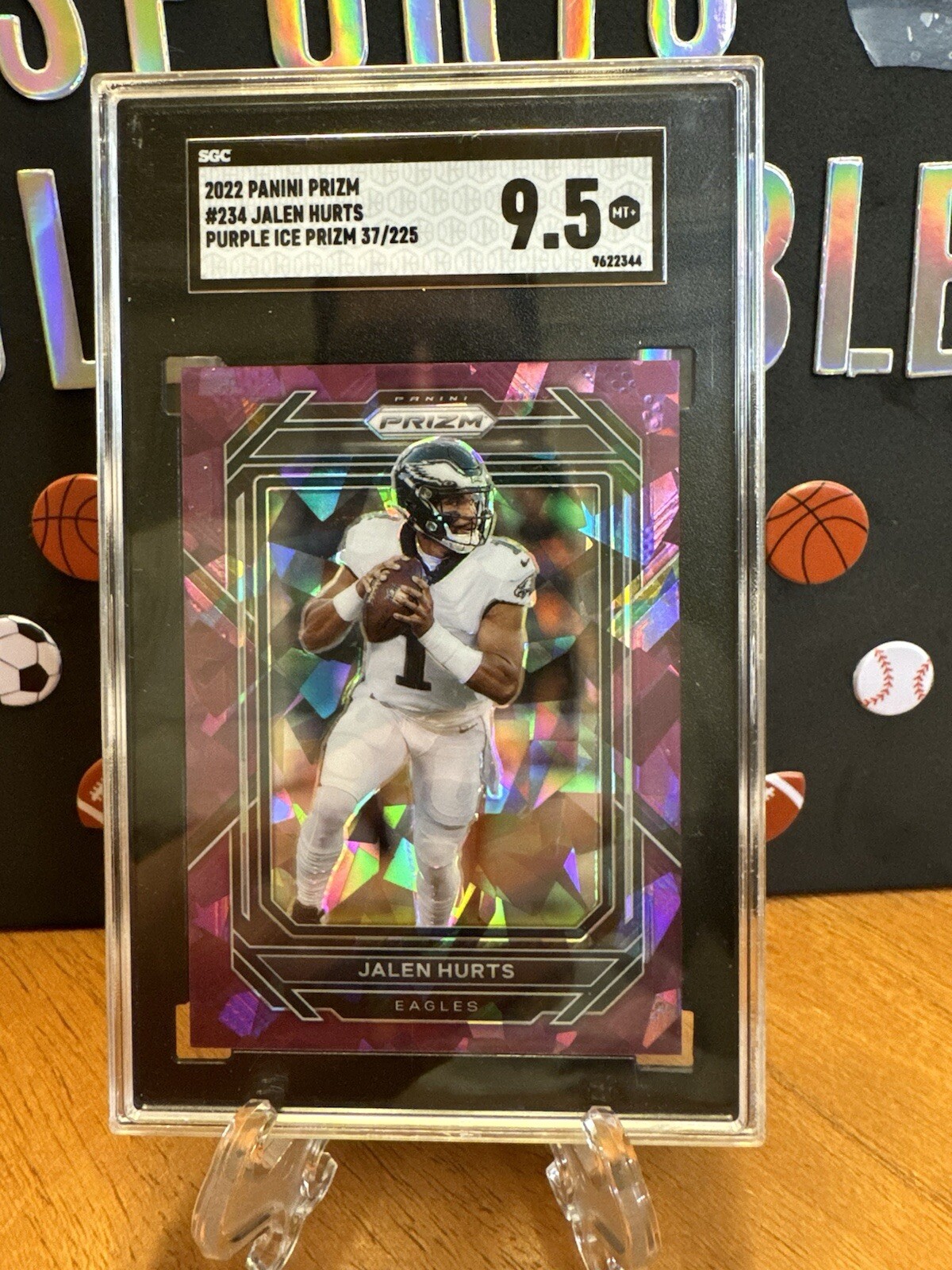 2022 Prizm Jalen Hurts #234 Purple Ice /225 Philadelphia Eagles
