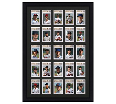 BGS BVG Graded Card Frame Display Holds 25 Slabs Baseball, UV Protection-option