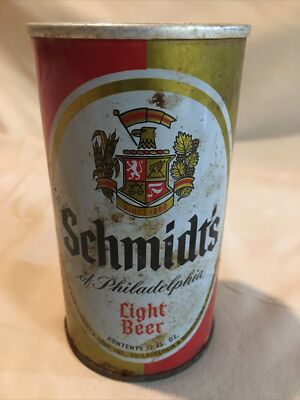 USBC #122-26 Vintage Schmidt's Light Beer Can Straight Side NEAT! 