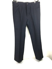 Wrangler Wrancher Polyester Dress Pants Men's Sz 46x30 BLACK MADE IN USA