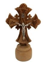 Olive Wood Layered Crucifix Cross 3.5" from Bethlehem