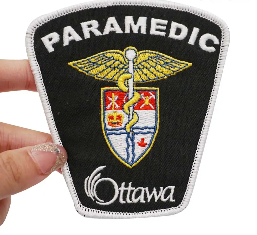 2 PACK STUNNING PARAMEDIC (OTTAWA, CANADA) EMBROIDERED IRONON TACTICAL