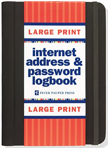 Peter Pauper Press (Cor) Internet Log Bk Large Print Black BOOK NUOVO