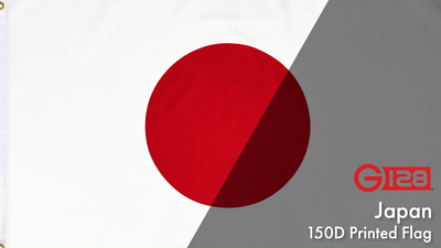 フラッグス　ジャパン G128 Japan Japanese Flag 3x5 Ft LiteWeave Pro Series Printed 150D