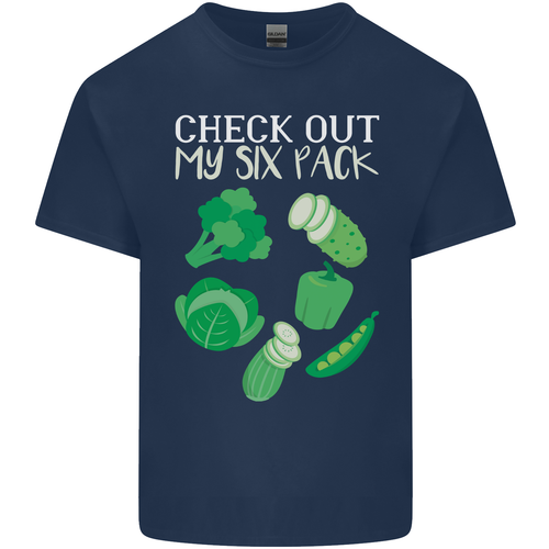 Vegan Six Pack Vegetarian Vegetables Mens Cotton T-Shirt Tee Top - Picture 2 of 17