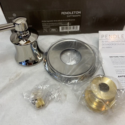 Mirabelle Pendleton Bath Valve Lever Trim Handle, Polished Nickel MIRPT9005PN - Picture 4 of 8