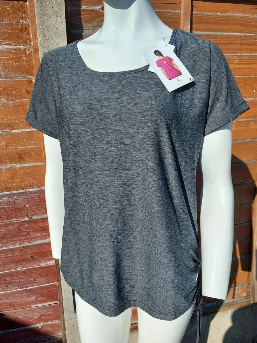 Tuff Athletics Ladies Active Top Keyhole Gym Yoga Running S Grey BNWT  Freepost