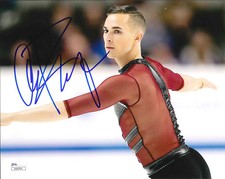 ADAM RIPPON SIGNED 8X10 PHOTO E JSA 2018 OLYMPICS FIGURE SKATING PYEONGCHANG USA