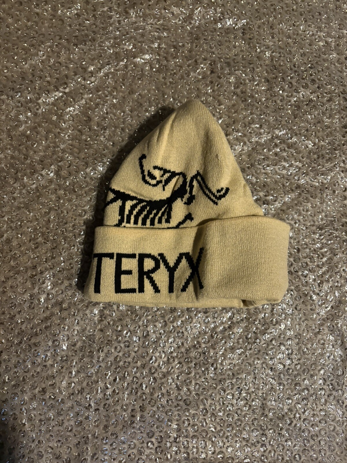 ARC'TERYX Berretto Arc’teryx marrone scuro nero escursionismo Gorpcore con polsini spedizione gratuita