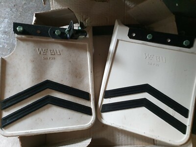Mudflaps Peugeot 504 white mudflaps set NOS Wegu 