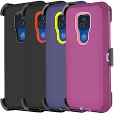 for Motorola Moto G Play Rugged Belt Clip ShockProof Phone Case Screen Protector