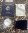2006-W Burnished Silver Eagle in OGP w/ COA