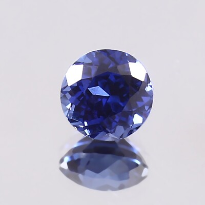 Extra Fein Natürlich Makellos Ceylon Blau Saphir Lose Rund Edelstein Schnitt