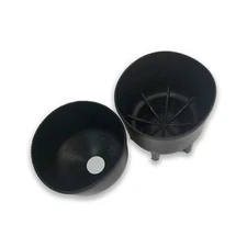 Acecare 9L Carbon Fiber Tank Cover Rubber in 6.89 in/175mm Diameter Black Pai...