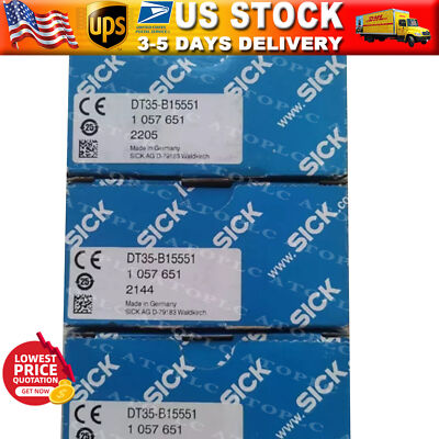 NEW Sick DT35-B15551 DT35B15551 1057651 Laser Ranging Photoelectric Sensor
