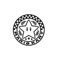 Mario Kart Vinyl Decal Sticker -Multiple Colors & Sizes- FREE SHIPPING