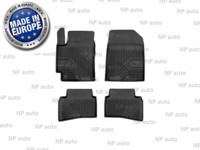 NEW SET LHD BLACK RUBBER FLOOR MATS LINERS ALL WEATHER FOR STONIC 2017-
