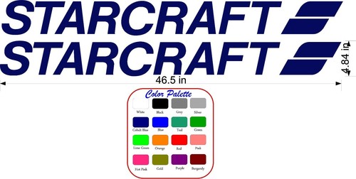 (2) Starcraft RV decals sticker decal graphics trailer camper rv custom colors - Picture 2 of 2
