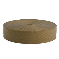 1 1/2 Inch Berry Compliant Coyote Tan Lite Weight Nylon Webbing Closeout, 50 Yds