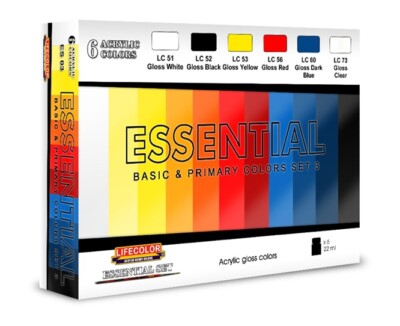 Lifecolor ES03 - Essential Set # 3, 6 x 22 ml- Neu
