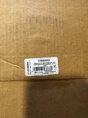 Enfriador de champán de acero inoxidable Abert Bar Line, 8,6 pulgadas, plata - Imagen 2 de 2