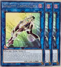 Yugioh! - 3X  Gravity Controller JUSH-EN027  - Rare - Play Set - 1'st Ed. - NM/M