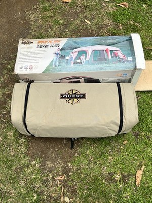 Quest 20x10 ft Cabin Dome Tent 8-10 Person Portable w/ Window & Carrying Case