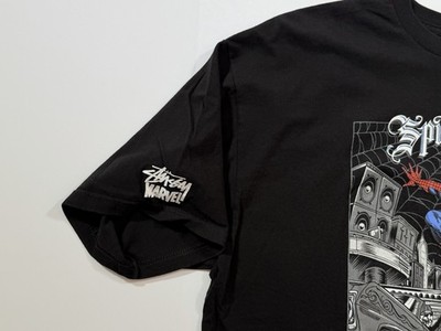 Stussy X Marvel X Mister Cartoon Spider-Man T-shirt Black XL 2011
