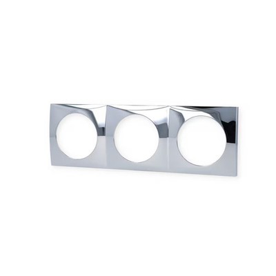 Berker Integro Flow Rahmen, 3-fach, chrom glänzend
