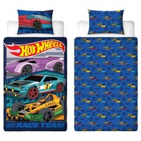 Hot Wheels Motorway Einzel Bettbezug Set Kinder WendebettwäSche Blau Neu