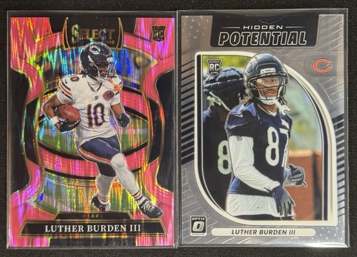 2025 NFL Panini Select/Optic - Luther Burden III RC WR CHI Bears “PinkShock”💎🔥