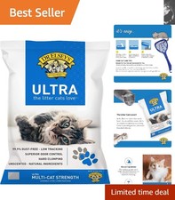 40 lb Unscented Clumping Cat Litter - Low Dust and Hard Clumping for Easy Scoop 0.77 per pound