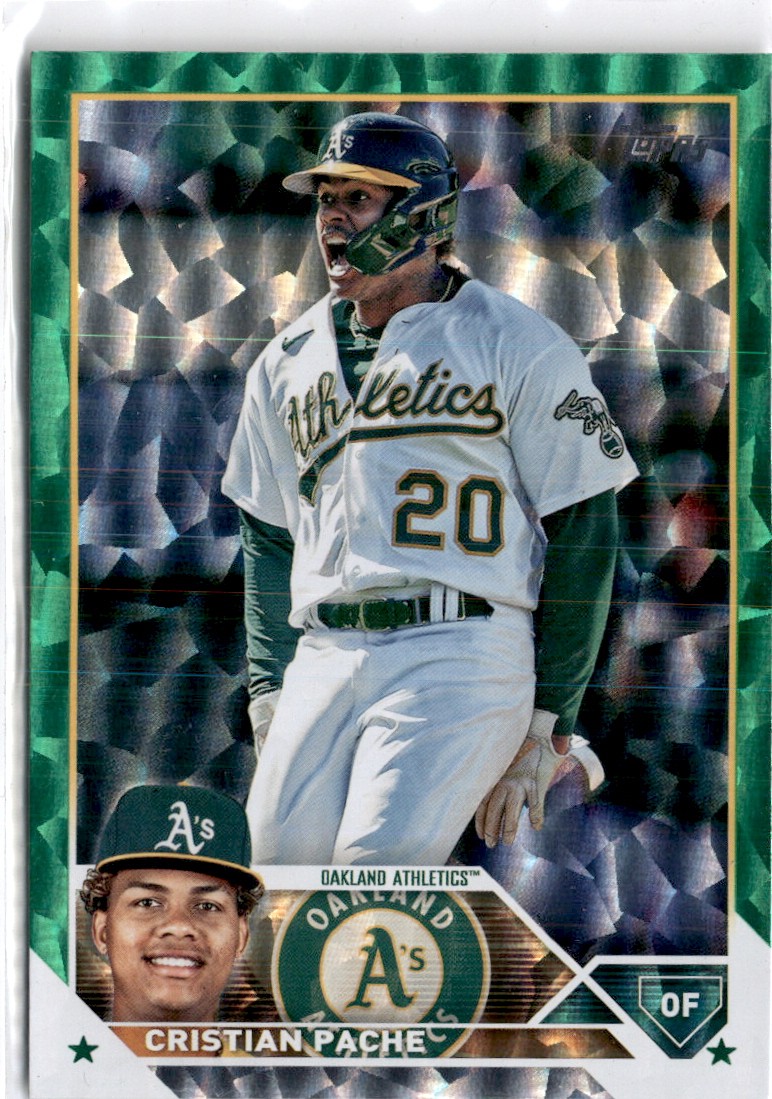 2023 Topps #296 Cristian Pache Green Foil #/499