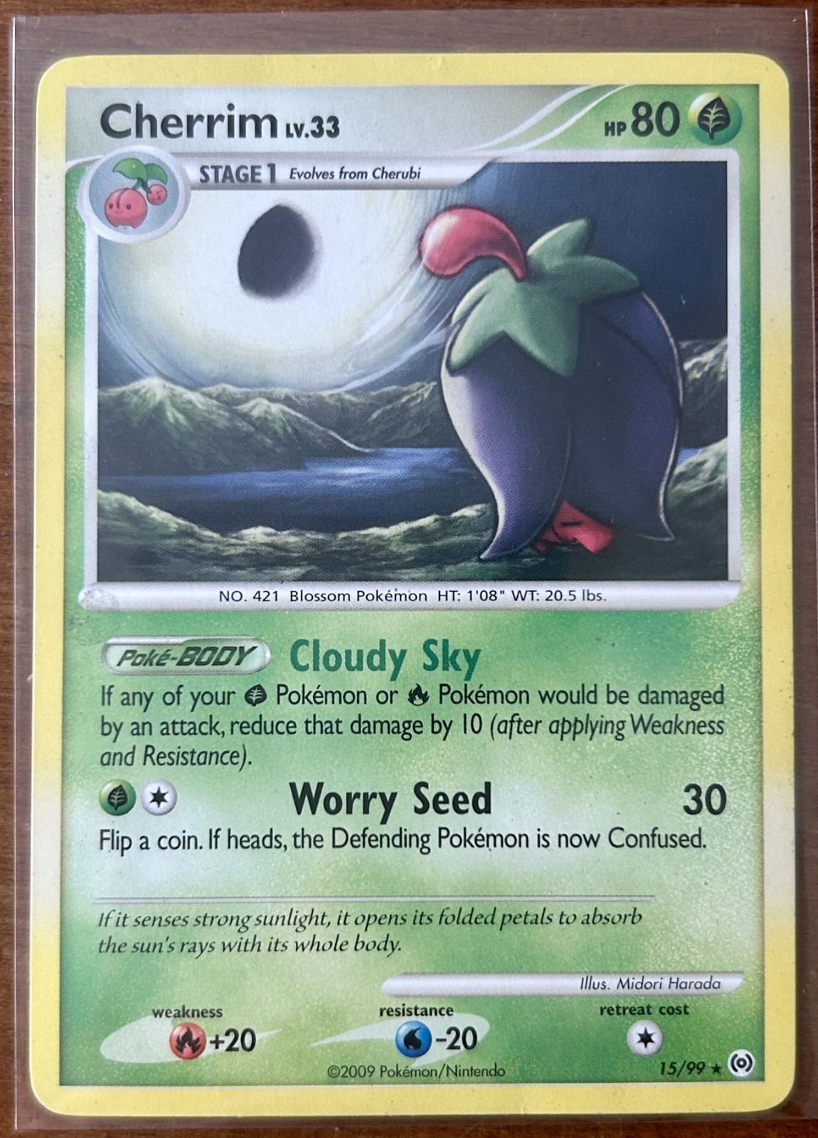 Pokemon Cherrim 15/99 2009, Arceus Regular (Lightly Played)