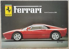 Ferrari Range Brochure 1983 - Mondial 308 Gts 308 Gtb 400i Testarossa