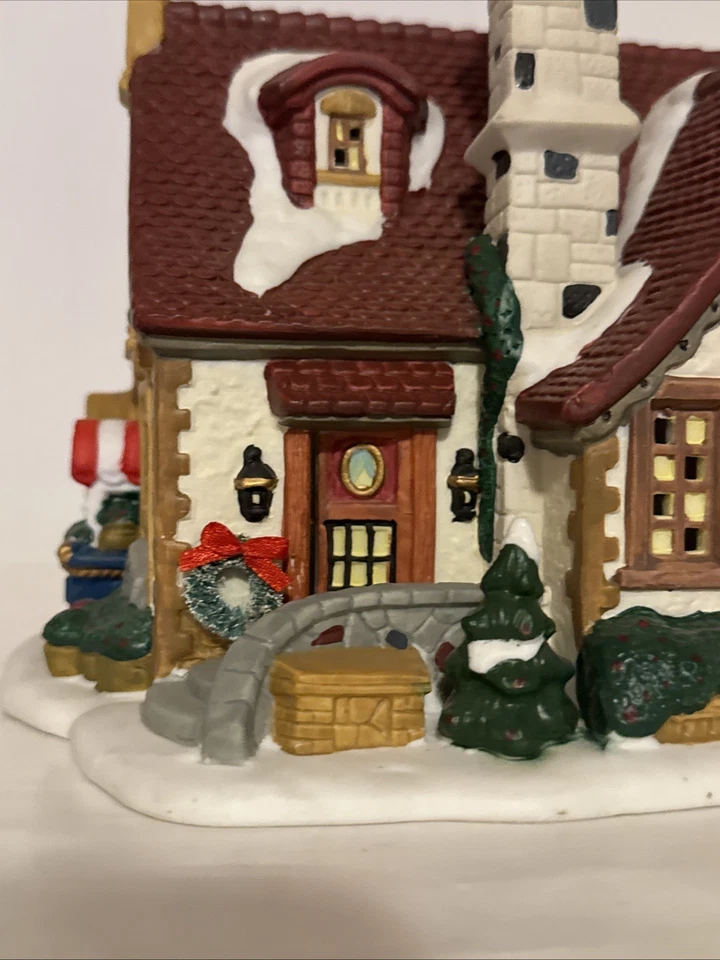 Plaza de San Nicolás 1998 iluminada casa de pueblo de Navidad accesorio retirado sin caja Foto 3 de 4