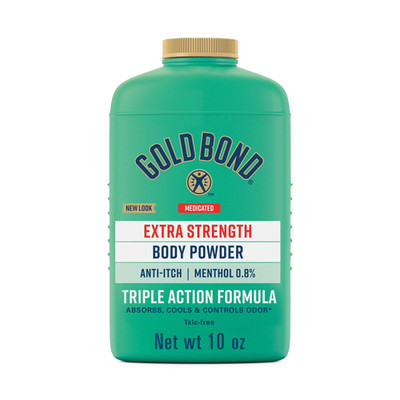 Gold Bond Medicated Extra Strength Body Powder with Triple Action Relief 10 Oz