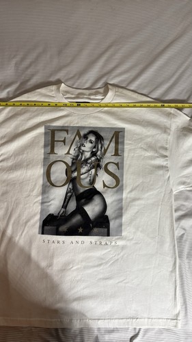 Famous Stars and Straps Graphic T-Shirt. Model Sitting On Knees Partially Nude - Picture 6 of 13