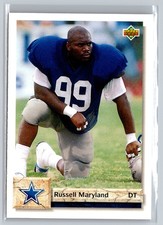 1992 Upper Deck #579 Russell Maryland Dallas Cowboys