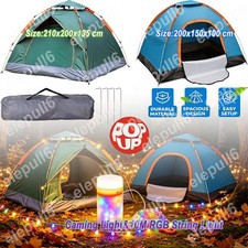 Full Automatic 2-4 Man Camping Tent Family Outdoor Hiking Shelter Instant Pop Up
