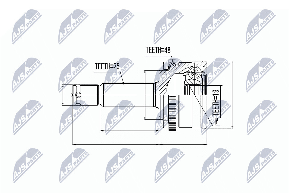 N.T.Y. NPZ-HY-502.NTY Joint Kit, drive shaft for HYUNDAI - Image 7