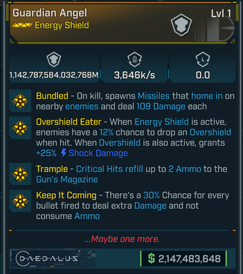 #ad #ad Borderlands 4 • MODDED • Guardian Angel Godmode Shield • Lvl 1 • PS PC XB Steam $4.80